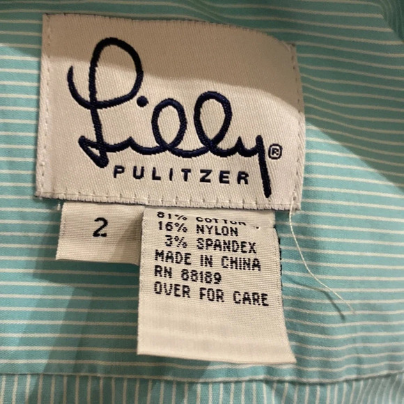 Lilly Pulitzer shirt size 2 NWOT - Picture 4 of 4